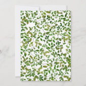 Vlinders Chrysalis Baby shower Kaart (Achterkant)