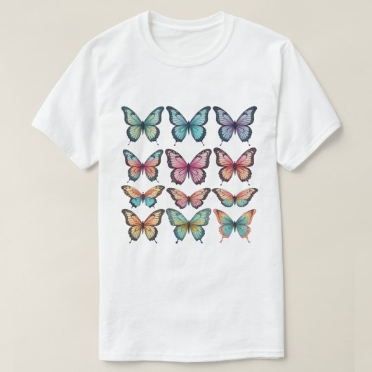 Vlinders Clip Art T-shirt (Design voorkant)