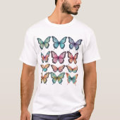 Vlinders Clip Art T-shirt (Voorkant)