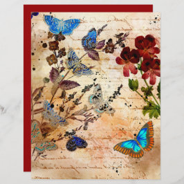  vlinders Collage Scrapbook Paper