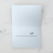 Vlinders dank u bedankkaart (Binnen)