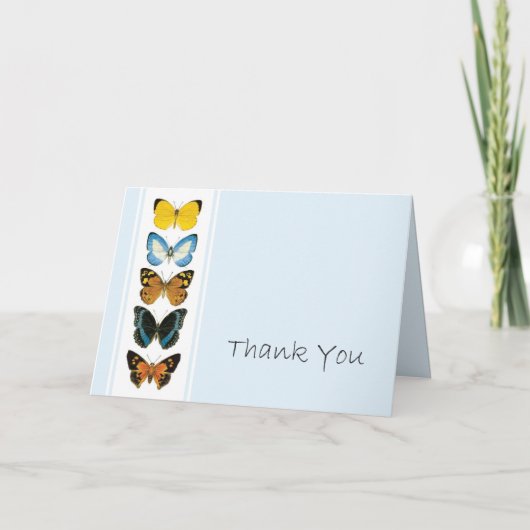 Vlinders dank u bedankkaart (Voorkant)