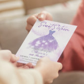 Vlinders Dans Glitter Paarse Jurk Sweet 16 Kaart