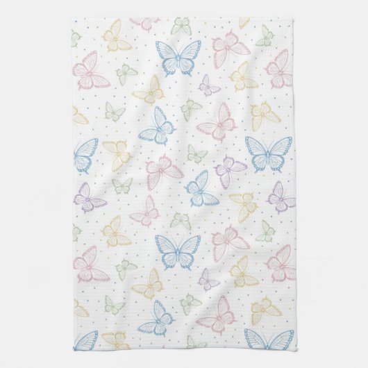 Vlinders Doek Keuken Theedoek (Verticaal)