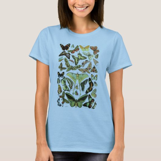 Vlinders door Adolphe Millot T-shirt (Voorkant)