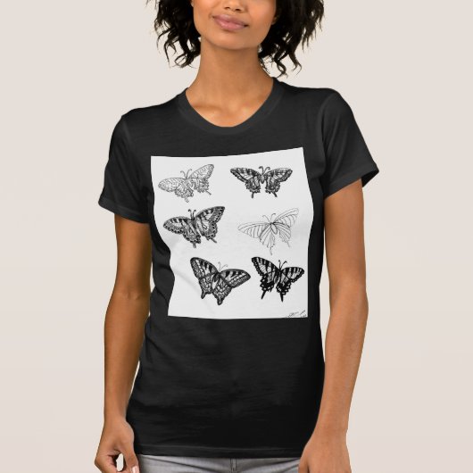Vlinders door cricketdiane t-shirt (Voorkant)