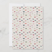 Vlinders Elegant Quinceañera 15e verjaardag Kaart (Achterkant)