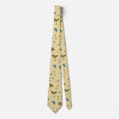 Vlinders en bijen Patroon Stropdas (Voorkant)