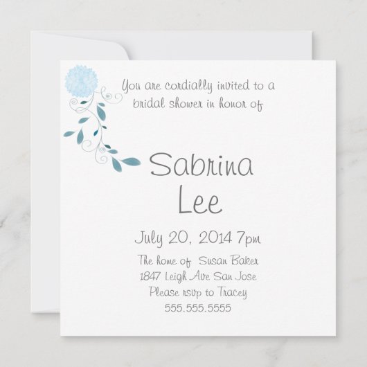 Vlinders en blauwe chrysanten slaan de datum op save the date (Achterkant)