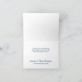 Vlinders en bloeiende bloemen Trouw Dankjewel Bedankkaart (Binnen)