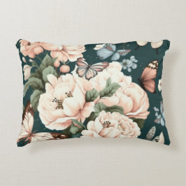 Vlinders en bloemen accent kussen