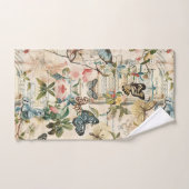 Vlinders en Bloemen Bad Handdoek (Handdoek)