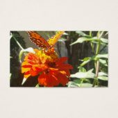 Vlinders en bloemen bedankkaart visitekaartje (Voorkant)