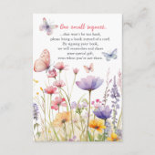 Vlinders en Bloemen Boek Aanvraag Invoegen Kaart (Voorkant)