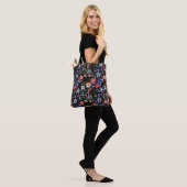 Vlinders en Bloemen canvas tassen (Op model)