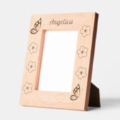 Vlinders en bloemen Custom Name 5x7 Gegraveerde Lijstjes (Links)
