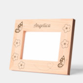 Vlinders en bloemen Custom Name 7x5 Gegraveerde Lijstjes (Links)