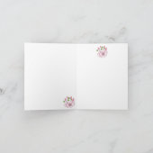 Vlinders en bloemen Dank u Bedankkaart (Binnen)