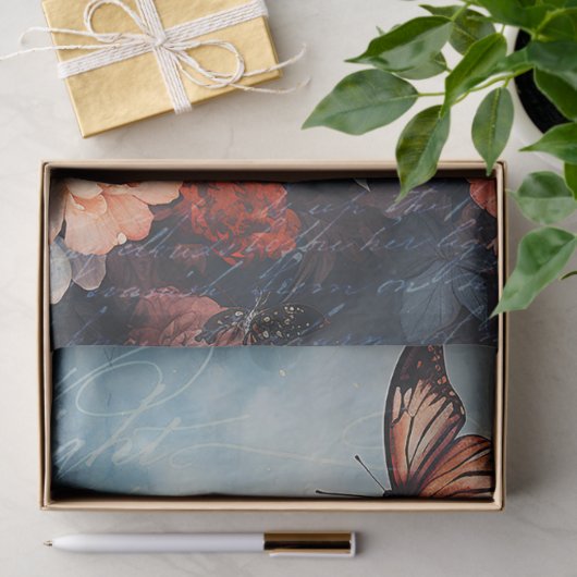  Vlinders en Bloemen Decoupage Tissuepapier (Geschenk)