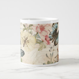  Vlinders en Bloemen Grote Koffiekop