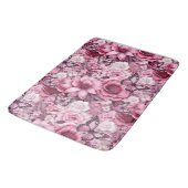 Vlinders en bloemen in verschillende tinten roze badmat (Gekanteld)