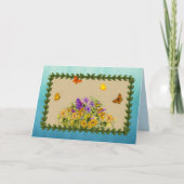 Vlinders en Bloemen Kaart (Voorkant)