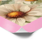 Vlinders en bloemen kunst perfect poster (Hoek)