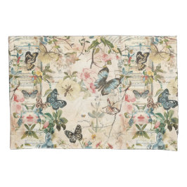 Vlinders en Bloemen Kussensloop