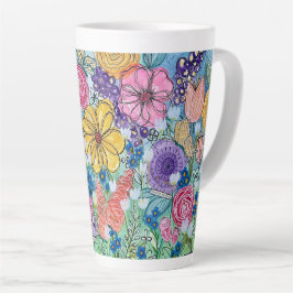 Vlinders en Bloemen Latte Mok