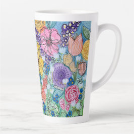 Vlinders en Bloemen Latte Mok