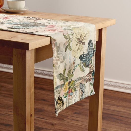  Vlinders en Bloemen Medium Tafelloper (Voorbeeld)