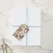 Vlinders en bloemen pastel decoratie cadeaulabel (Met Touw)
