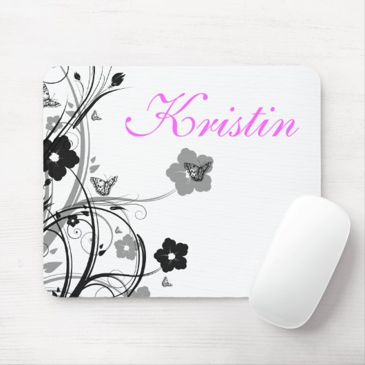 Vlinders en Bloemen, Persoonlijke Muismat (Met muis)