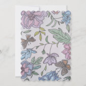 Vlinders en Bloemen Save The Date (Achterkant)