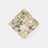  Vlinders en Bloemen Servet (Hoek)