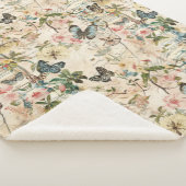 Vlinders en Bloemen Sherpa Deken (3/4)
