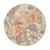Vlinders en bloemen snijplank (Voorkant)