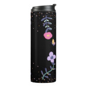 vlinders en bloemen thermosbeker (Gedraaid links)