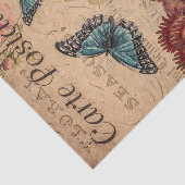  vlinders en bloemen tissuepapier (Detail)