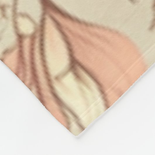 Vlinders en bloemen tissuepapier fleece deken (Hoek)