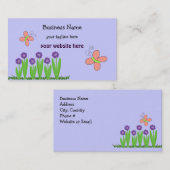 Vlinders en Bloemen Visitekaartje (Voorkant / Achterkant)