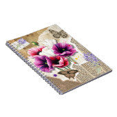 Vlinders en bloemen voor mama notitieboek (Rechterzijde)