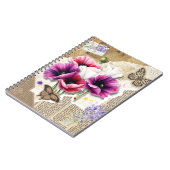 Vlinders en bloemen voor mama notitieboek (Linkerzijde)