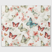  Vlinders en Bloesems Cadeaupapier (Vlak)