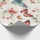  Vlinders en Bloesems Cadeaupapier (Hoek)