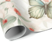  Vlinders en Bloesems Cadeaupapier (Rol Hoek)