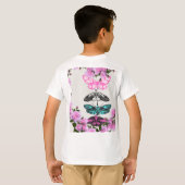 Vlinders en bloesems: de delicate dans van de Natu T-shirt (Achterkant volledig)