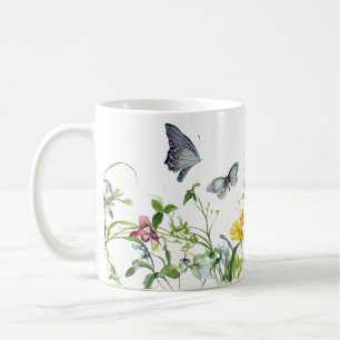 Vlinders en bloesems koffiemok