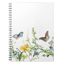 Vlinders en bloesems notitieboek