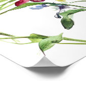 Vlinders en bloesems poster (Hoek)